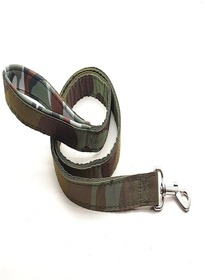 Pups&Pets Dog Army Printed Padded Collar and Leash Set Military Design Heavy Hook Neck Collar Belt and Padded Handle Leash for Maxi, Medium and Large Breed Dogs - Image 3